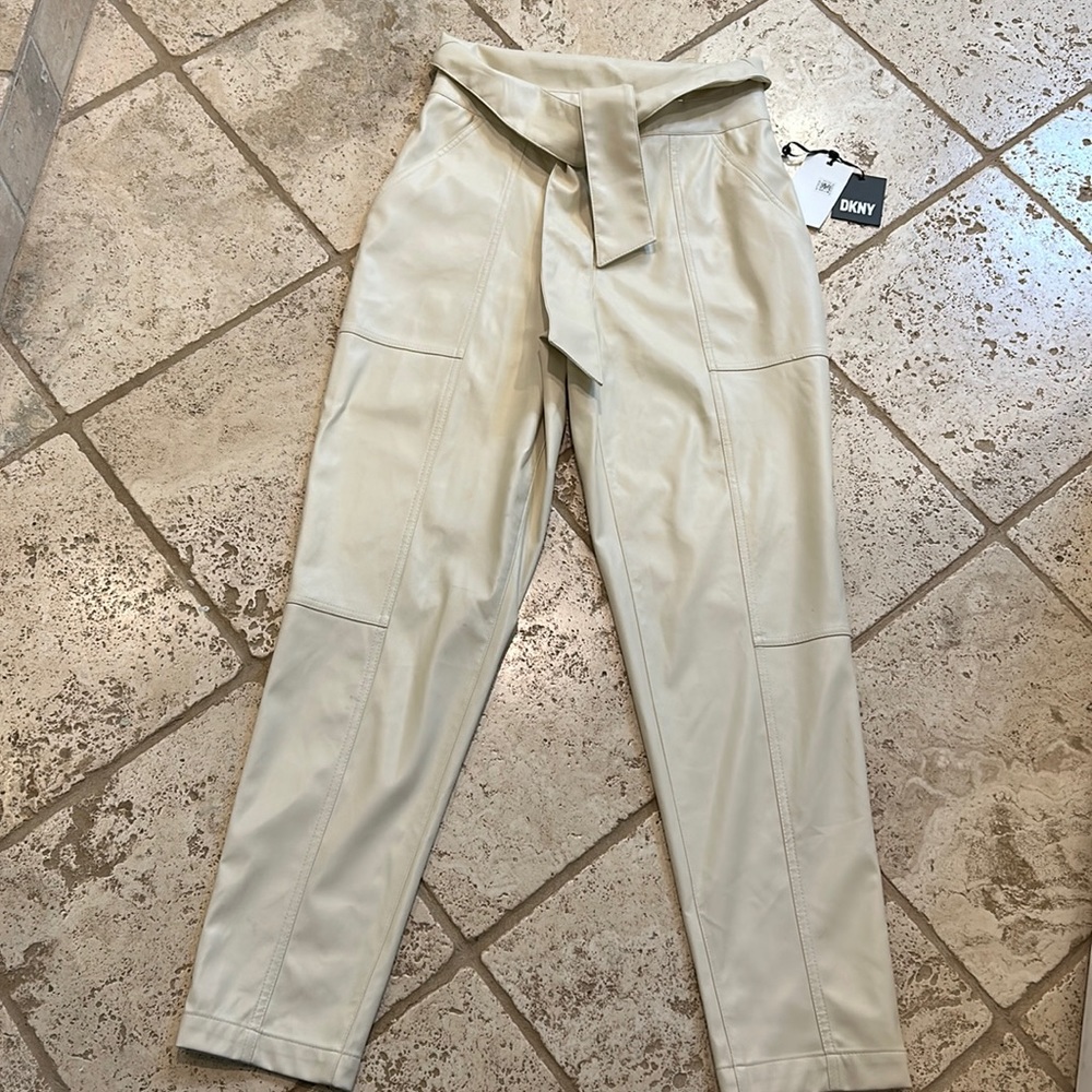 DKNY pleather pants